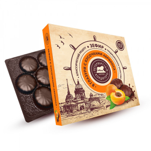 «Солнечный абрикос»   с кусочками абрикоса  в шокол глазури