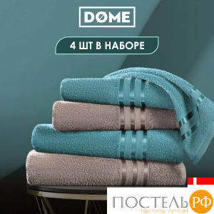 ГАРМОНИКА мор. волна/кор К-т Полотенец 50х80-2/70х130-2, 4 пр., 100% хл, 440 гр/м2