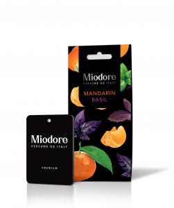 Ароматизатор воздуха MIODORE подвесной картонный - MANDARIN-BASIL (МАНДАРИН И БАЗИЛИК)