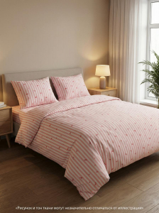 Комплект постельного белья Мильфлер розовый бязь