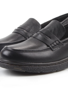 03-DCO59-5 BLACK Лоферы женские (натуральная кожа)