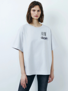 Oversize футболка с цепью