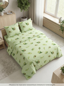 Комплект постельного белья Авокадо 3D бязь