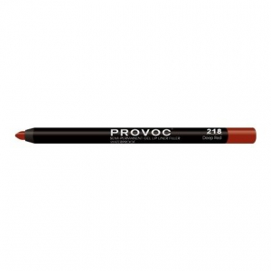 Полуперманентный гелевый карандаш для губ Provoc 218 Deep Red (коричнево-красный)