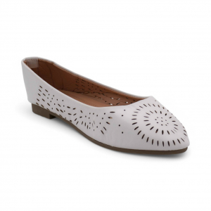 Женские балетки D10-3 белые