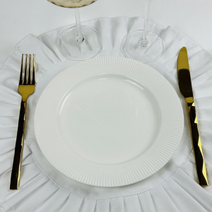 164-071 Набор из 6 тарелок 21см MOON без золота в под.уп.(х8)Фарфор