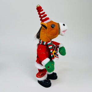 Мягкая игрушка Конь новогодний 39 см (звук, двиг.)