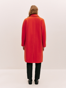 Пальто шерстяное однобортное