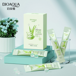 Увлажняющая ночная маска-желе с экстрактом алоэ BIOAQUA Aloe Vera, 1 стик 4 мл.