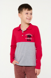 лонгслив поло для мальчика М 061/1-05 -50%