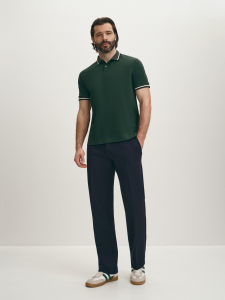 Поло из хлопкового трикотажа