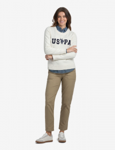 USPA LOGO CREW NECK SWEATER