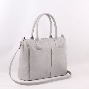Сумка 1078 итальянский светло-серый ФОРМАТ 