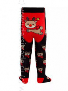 Колготки детские 21С-31СП 623 Новогодние Conte Kids [6шт] Дроп х/б