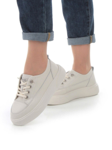 05-SD8-2D BEIGE Кроссовки женские (натуральная кожа)