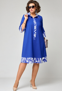 Платье EVA GRANT 7322 василёк