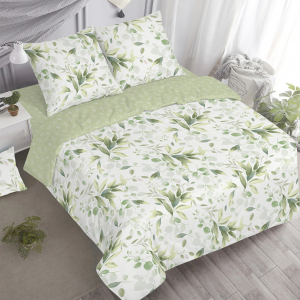 Постельное белье Илона с простынью на резинке (поплин DE LUXE)