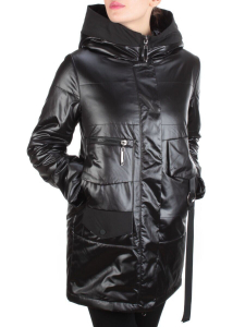 E06 BLACK Куртка демисезонная женская (100 гр. синтепон) HOLDLUCK