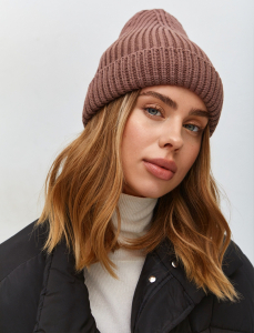 Шапка с кашемиром на велюре ESW 25148/1