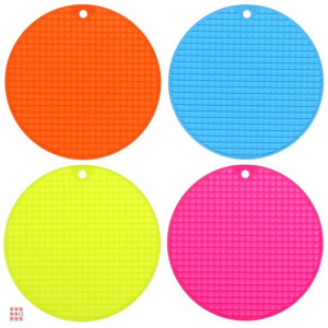 Силиконовая подставка под горячее Круг