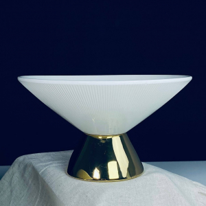 163-013 Фруктовница 22,5х13см на ножке MULTICOLOR в под.уп.(х12)Фарфор