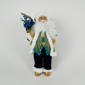 Новогодний декор - Дед Мороз синий 50 см (арт. S1217-18S)
