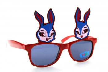 Детские солнцезащитные очки 2201 зайка красный