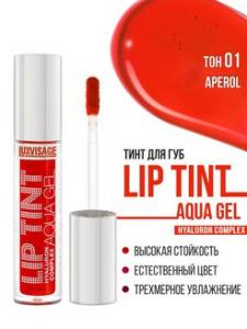 Тинт для губ LIP TINT AQUA GEL с гиалуроновым комплексом тон 01 Aperol 3,4г/LUXVISAGE/6/М