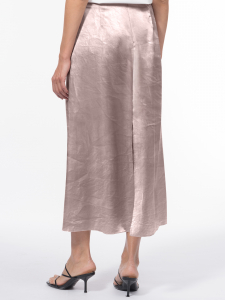 Юбка из ткани с атласным блеском и эффектом крэш