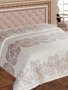 Покрывало EFOR гобеленовое двухстороннее ADA (240*260) c наволочками кофейный KAHVE