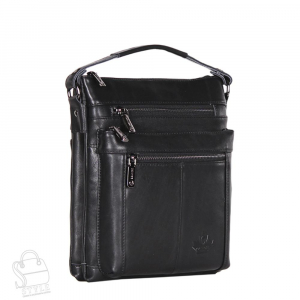 Сумка мужская кожаная 7615Z black  Zinimxs