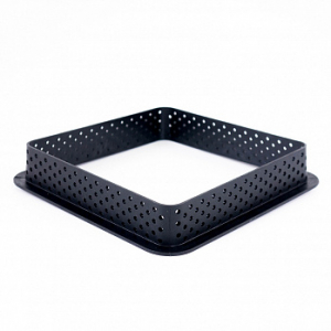 Форма для выпечки, квадрат перфорированный термопластик 12*2 см