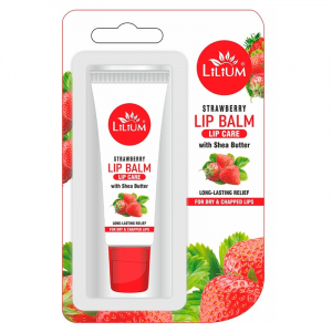 Бальзам для губ. Клубника с маслом Ши. Lilium