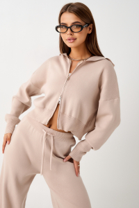 Костюм вязаный теплый с брюками и кофтой #3