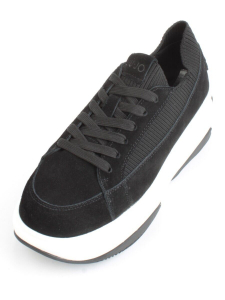 05-A9000-4 BLACK Кроссовки женские (натуральная замша)