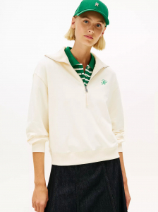 Monogram Fleece Quarter-Zip Sweatshirt