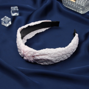 Ободок для волос «Каприз», 2.5 см, светло-розовый