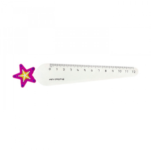 Линейка пластиковая 12 см 