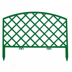 Декоративный заборчик «Решетка», зеленый