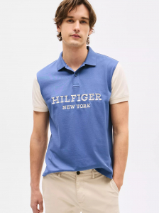 Regular Fit Monotype Colorblock Polo