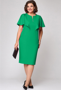 Платье EVA GRANT 7295 изумруд