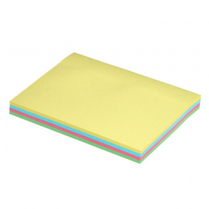 Блок с липким краем, 76?102 мм, 100 листов, пастель, 4 цвета