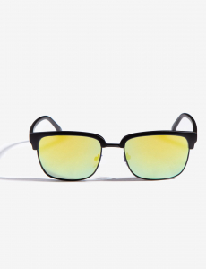 METAL RECTANGULAR TOP RIM AVIATOR SUNGLASSES