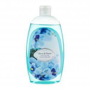 Пена для ванн Fleurs de France увлажнение тонизирующий экстракт фиалки и  бамбука Liv Delano
