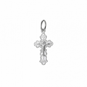178.55 крест из серебра штампованный белый