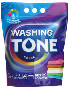 СМС Washing Tone порошкообразное Колор Автомат 3кг Сэльвин-Про/5/ОПТ