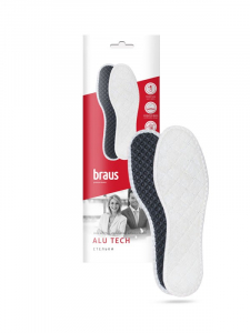 BRAUS Стельки зимние ALU TECH (шерсть+фольга+латекс) р.35-36