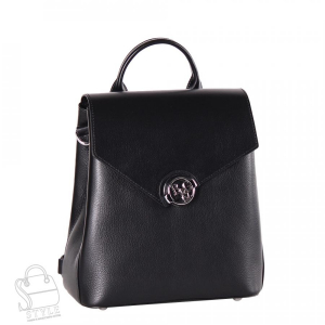 Рюкзак женский кожаный 18245 black Polina&Eiterou/30