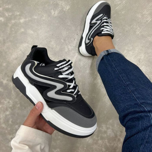 M15-1 черн Кроссовки женские (36-41)/8