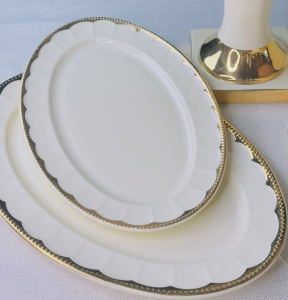 205-934 Набор из 2 овальных блюд 35,5см ИМПЕРИАЛ ЗОЛОТО в под.уп.(х12)Фарфор